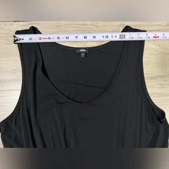 Express Black Sleeveless Drawstring Jumpsuit - Picture 6 of 12